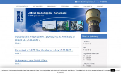 wodociagiwolczyn.pl screenshot