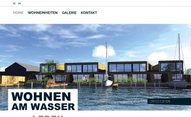 wohnenamneusiedlersee.at screenshot