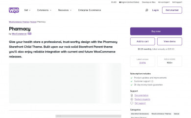 https://woocommerce.com/products/pharmacy/ screenshot