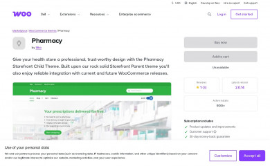 https://woocommerce.com/products/pharmacy/ screenshot