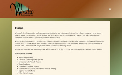 woodcoprefinishing.com screenshot