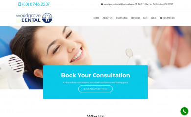 woodgrovedental.com.au screenshot