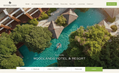 woodland-resort.com screenshot