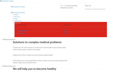 woodlandshospital.info screenshot