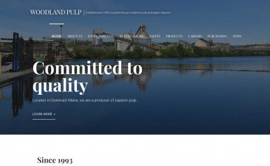 woodlandpulp.com screenshot