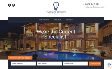 woodsideelectrical.com.au screenshot