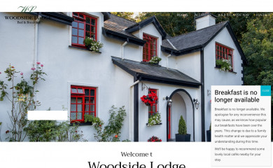 woodsidelodgebnb.com screenshot