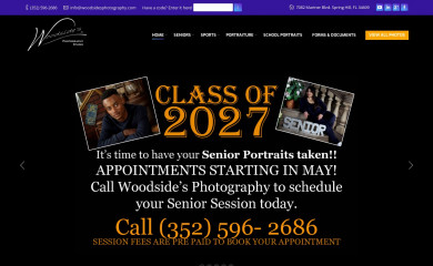 woodsidesphotography.com screenshot