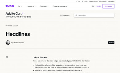 Headlines screenshot