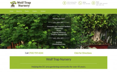 wolftrapnursery.com screenshot