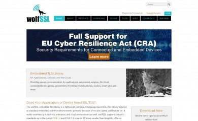 wolfssl.com screenshot