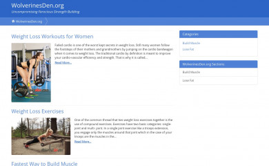 wolverinesden.org screenshot