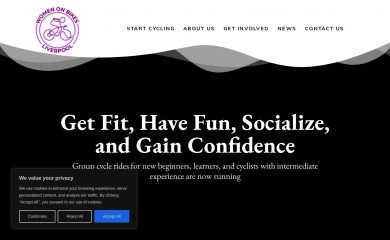 womenonbikes.org.uk screenshot