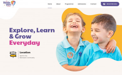 wonderyearsnursery.com screenshot