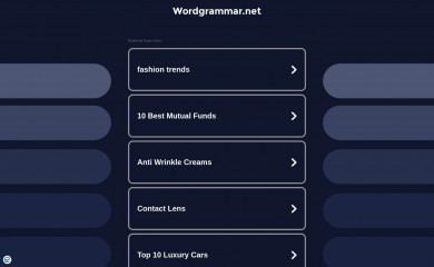 wordgrammar.net screenshot