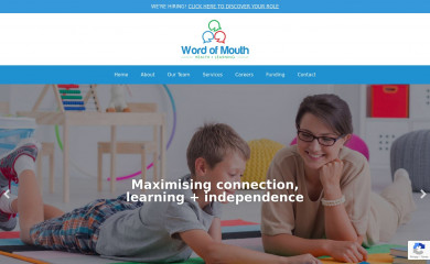 wordofmouthspeech.com.au screenshot