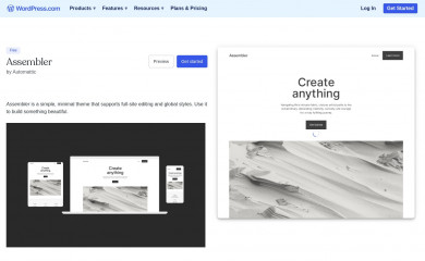 https://wordpress.com/theme/assembler screenshot