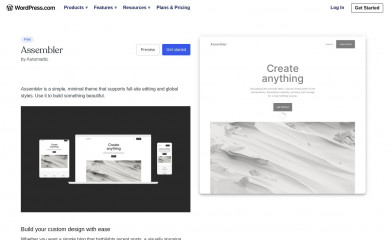 https://wordpress.com/theme/assembler screenshot