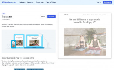https://wordpress.com/theme/balasana screenshot