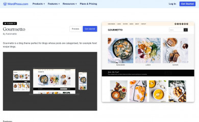 https://wordpress.com/theme/gourmetto screenshot