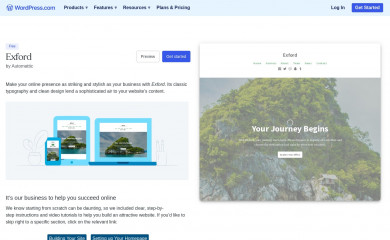 https://wordpress.com/theme/exford screenshot