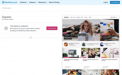 Aquene - WordPress.com screenshot