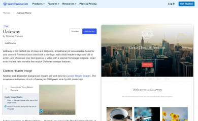 Gateway - WordPress.com screenshot