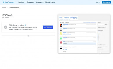 https://wordpress.com/themes/p2/ screenshot
