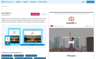 Radcliffe 2 - WordPress.com screenshot