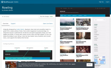 Rowling - WordPress.com screenshot
