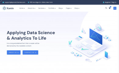 https://wordpress.iqonic.design/product/wp/xamin-elementor/ screenshot