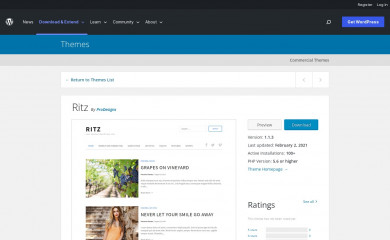 https://wordpress.org/themes/ritz/ screenshot