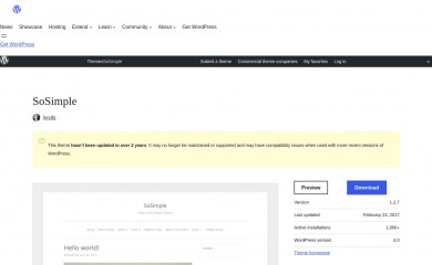 https://wordpress.org/themes/sosimple/ screenshot