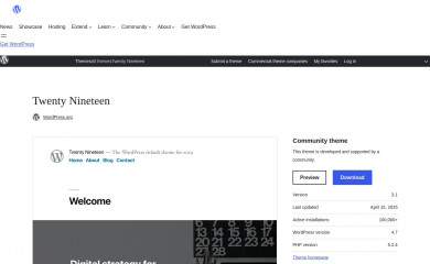 https://wordpress.org/themes/twentynineteen/ screenshot