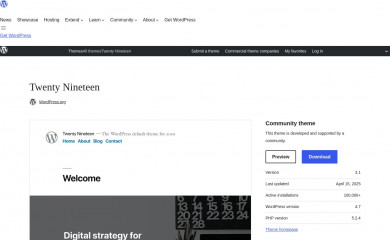 https://wordpress.org/themes/twentynineteen/ screenshot
