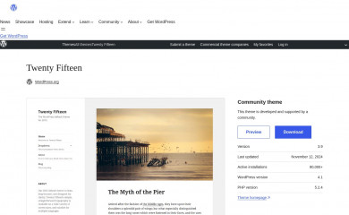 https://wordpress.org/themes/twentyfifteen/ screenshot
