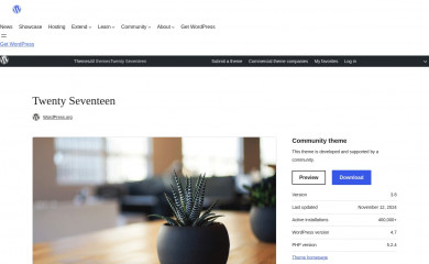 https://wordpress.org/themes/twentyseventeen/ screenshot