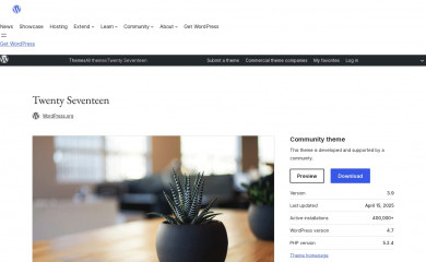https://wordpress.org/themes/twentyseventeen/ screenshot