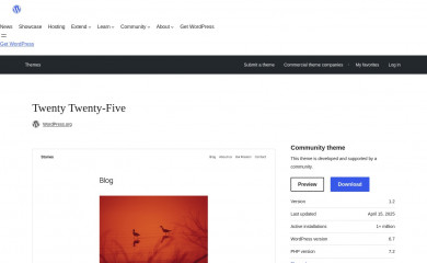 Twenty Twenty-Five screenshot