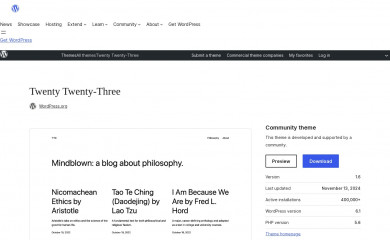 https://wordpress.org/themes/twentytwentythree screenshot