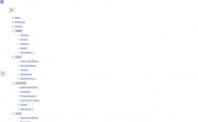 Standard responsive screenshot