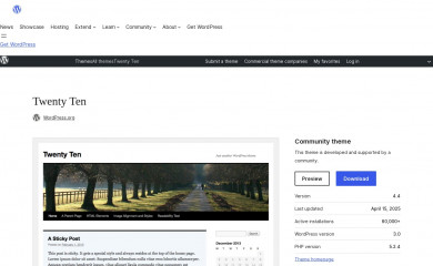 http://wordpress.org/themes/twentyten screenshot