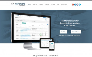 workmansdashboard.com screenshot