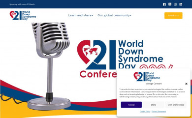 worlddownsyndromeday.org screenshot