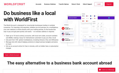 worldfirst.com screenshot
