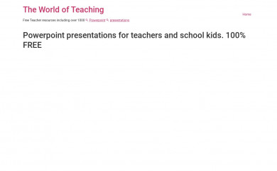 worldofteaching.com screenshot