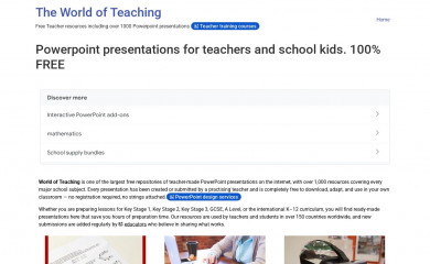 worldofteaching.com screenshot
