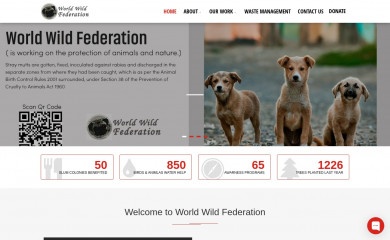 worldwildfederation.org screenshot