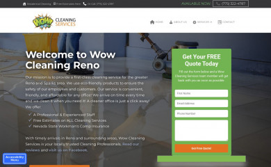 wowcleaningreno.com screenshot