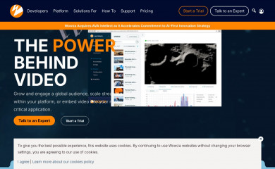 wowza.com screenshot